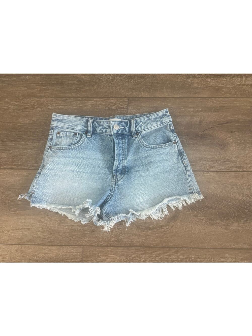 PacSun High Rise Festival Denim Shorts Light Wash Size 27